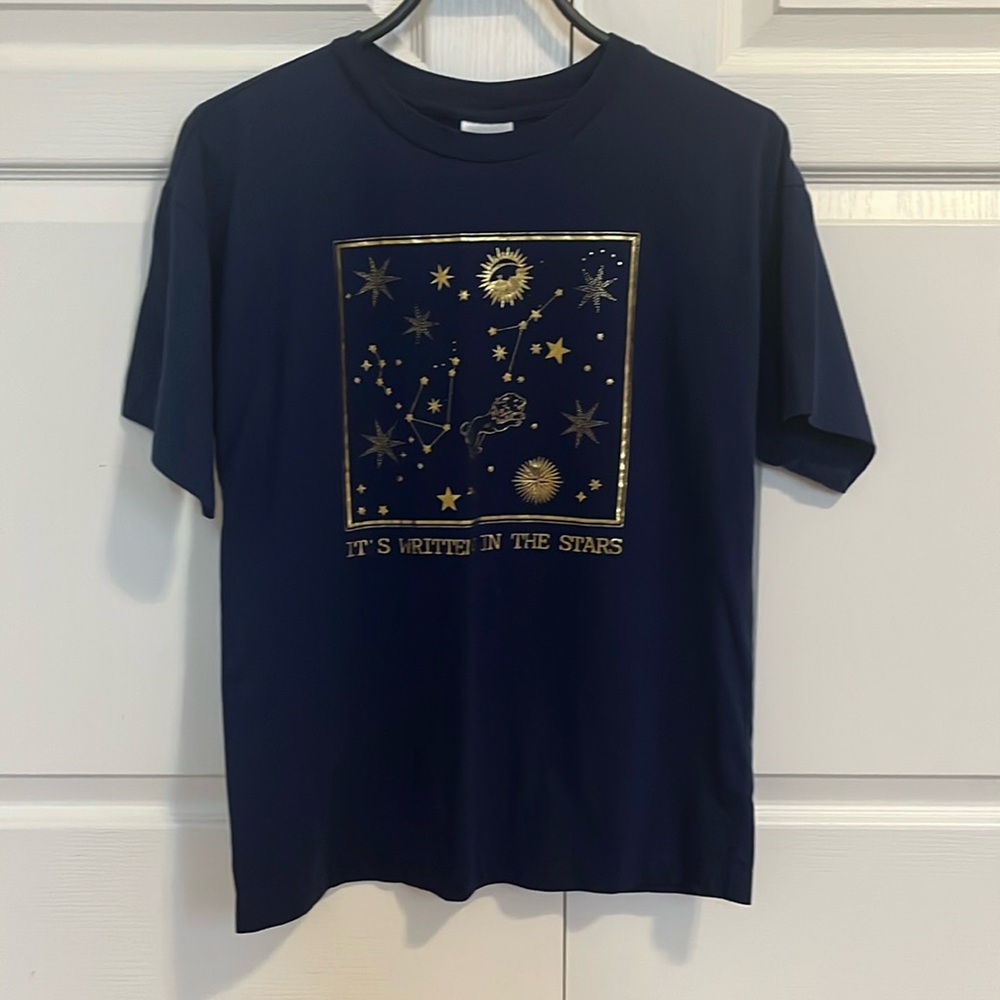 Abound Small Blue Tshirt “It’s Written In the Stars”